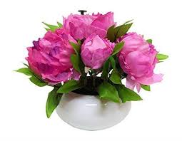 Plus, artificial flowers are extremely low maintenance, require no watering and are great for those with allergies. Large Artificial Pink Potted Peonies 26cm Tall With Silk Flowers In Uk Gardens Co Uk