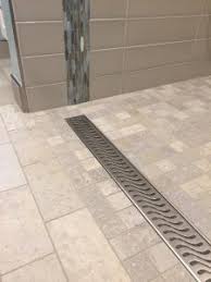 Build.com has been visited by 100k+ users in the past month Zero Threshold Shower With Floor Drain Normandy Remodeling