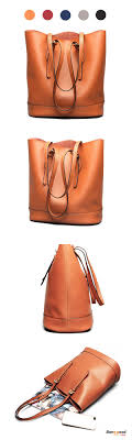 Ekphero Women Genuine Leather Handbag High End Tote Bag Bucket Bag Women S Bags From Luggage Bags On Banggood Com Genuine Leather Handbag Bucket Bag Genuine Leather