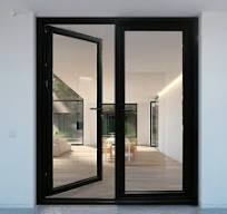 New Black Exterior Aluminum Double Swing Casement Glass ...