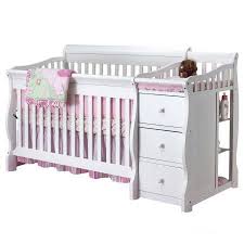 Tuscany 4 In 1 Convertible Crib W Changer White Walmart Com Crib And Changing Table Combo Crib With Changing Table Cribs