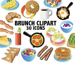 See more ideas about breakfast lunch dinner, illustration, art. Brunch Clipart Breakfast Icons Printable Eggs And Bacon Art Etsy Food Clipart Bacon Art Brunch