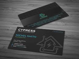 These design is mostly used in 2021. Entry 65 By Designprocess For Business Card Design Technology Integration Electrician Freelancer