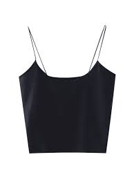 Black And White Striped Crop Tank Top Plain Cropped Spaghetti Strap Tank Top Black Camouflage Green Purplish Red Red Wine Smokey Gray White Spaghetti Strap Tanks Black Tank Tops Spaghetti Strap Tank Top