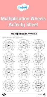 Multiplication Wheels Worksheet Multiplication Wheel Multiplication Math Multiplication Worksheets