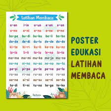Tidak hanya itu latihan mandiri juga bisa menjadi kunci dalam melancarkan belajar membaca dan menulis pada anak. Posteria Poster Belajar Anak Paud Tk Tema Poster Edukasi Latihan Membaca Shopee Indonesia