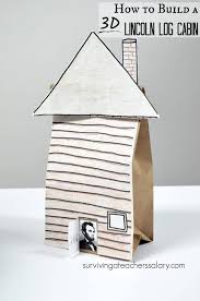 Lincoln log cabin state historic site was the 1840s home of thomas and sarah bush lincoln, father and stepmother of our 16th president. Paper Bag Craft 3d Lincoln Log Cabin Instructions