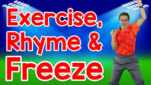Songs and rhyming books are a must with young kids. Exercise Rhyme And Freeze Rhyming Words For Kids Exercise Song Jack Hartmann Youtube