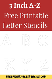 Dec 10, 2014 · printable uppercase & lowercase alphabet letter stencils. Printable 3 Inch Letter Stencils A Z