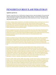 Dalam mewujudkan pendidikan yang berkualitas maka perencanaan merupakan langkah awal yang tidak bisa disederhankan sebab ia penting bagi kita bahwa isu isu strategis dan kebijakan pendidikan merupakan satu mata rantai yang tidak terpisahkan sebab ujung dari semua itu. Pengertian Regulasi Peraturan