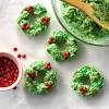 Sprinkle your christmas sugar cookies with colored sugar and bake until edges just start to turn golden, about 10 to 12 minutes. 1