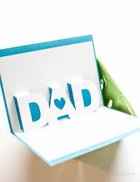 Handmade Father S Day Cards Handmade Happy Birthday Card For Father Love This Father S Day Pop Up Card From 1dogwoof Com Dad Birthday Card Fathers Day Cards Father S Day Diy