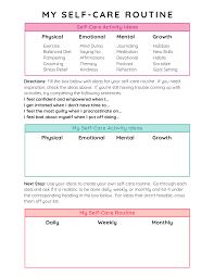 If you suffer from low self esteem, depression, anxiety or negative self talk these free self talk worksheets may be the key to turning your life around and improving your life! How To Create A Self Care Routine You Ll Love Tiny Ramblings