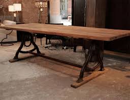 Iron Dining Room Table Bases Vintage Dining Room Table W Cast Iron Base Reclaimed Oak Top Image Vintage Dining Room Table Dining Table Dining Room Table
