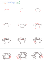 Pencil draw icon crab illustration crab watercolor vintage lobster illustration toys drawings ship captain icon seafood water color hand seashell graphics rainbow and balloon sketch crab sketch. How To Draw A Crab Step By Step 12 Easy Phase