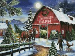 4,636,228 patterns created to date! The Christmas Barn Large Cross Stitch Pattern By Tereena Clarke Crosstitch Com