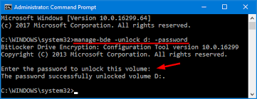 As with myself, it will remain locked until you manually unlock it . Manually Lock Unlock Bitlocker Encrypted Drive In Windows Password Recovery