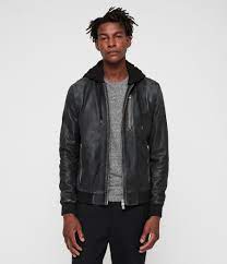 Abbot Leather Bomber Jacket Grey Leather Jacket Leather Jacket Celebrities Leather Jacket