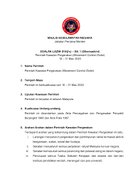 However, the perception that malaysia is safe from severe natural disasters. Soalan Lazim Perintah Kawalan Pergerakan Dari Majlis Keselamatan Negara Jabatan Perdana Menteri Media