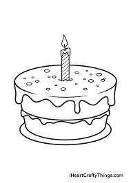 Try making a tiered cake design like this one from omiyage instead! Birthday Cake Drawing How To Draw A Birthday Cake Step By Step