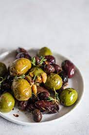 16 Healthy Homemade Vegetarian Snack Recipes Olive Recipes Roasted Olives Healthy Snacks Recipes