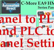 C-More EA9 HMI Series Panel to PLC and PLC to Panel Settings
