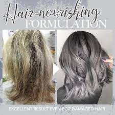 Use moisturizing hair care products to repair damage from harsh dye jobs. Silver Blonde Hair Dye In 2020 Silver Blonde Hair Dye Silver Grey Hair Silver Grey Hair Dye