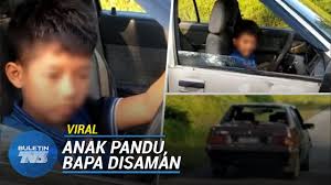 Akibat kejadian berkenaan katanya, anak kepada adiknya dilaporkan telah tercampak ke atas jalan dan mengalami kecederaan dibahagian muka. Viral Bapa Budak 9 Tahun Pandu Kereta Disaman Youtube