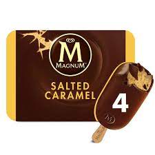 Vie magnifique, a day without pleasure is a day lost. Magnum Salted Caramel Ice Cream 4x100ml Sainsbury S