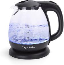 Maybe you would like to learn more about one of these? Amazon Com Small Glass Kettle Electric Compact Mini Sized Electric Hot Water Kettle For Tea And Coffee 1l Black Taylor Swoden Kitchen Dining