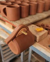 A Moment Stolen During Handle Attachment The Other Day There Are Many Components To The Process Each Integral Pottery Handbuilding Pottery Pottery Techniques