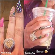 Floyd Mayweather S Gf Shades Nicki Minaj Over Engagement Ring Wedding Rings For Women Wedding Band Designs Beautiful Wedding Bands