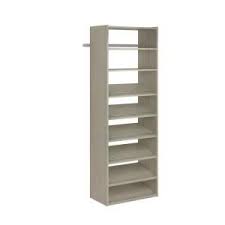 Back to home depot return to homedepot.com. Simplyneu 14 In D X 25 375 In W X 84 In H White Shoe Storage Tower Wood Closet System Kit Snt4 Wh The Home Depot Closet Kits Closet System Wood Closet Systems