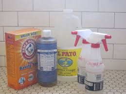 Use your finger to make sure it covers all the grout, also first, i sprinkle some baking soda in the sink and then spray some vinegar and let it bubble. Clean Your Bathroom Without Resorting To Poison Root Simple
