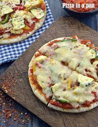 Pizza In A Pan Recipe No Oven Pizza Homemade Pan Pizza Pizza Without Oven Recipe Recipes Pizza In A Pan Recipe Pan Recipes