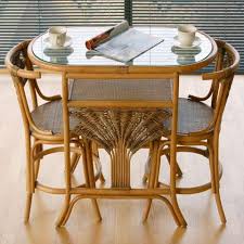 Atlanta Cane Rattan Dining Breakfast Table Chair Set For 2 Glass Shelves Floating Glass Shelves Glass Furniture
