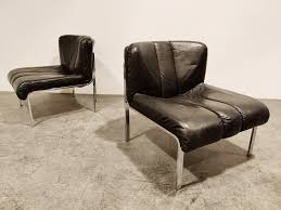 Maybe you would like to learn more about one of these? Vintage Leather Chrome Eurochair Lounge Chairs By Girsberger 1970s 161956