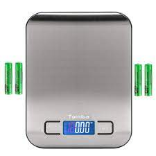 Best console to dining tables. Amazon Com Tomiba Digital Kitchen Food Scale 11 Lb Grams And Ounces Small Stainless Steel Backlit Silver Batteries Included Industrial Scientific