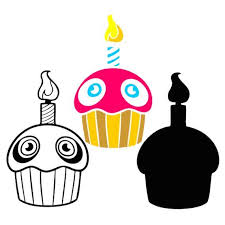 Five Nights At Freddys Fnaf Cupcake Characters Layered Svg Dxf Vector Stencil Silhouette Cricut Came Fnaf Sister Location Fnaf Fnaf Cupcakes We all float down here. pinterest