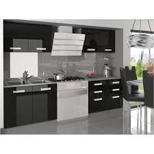 Notre sélection des plus belles cuisines. Cornetta Cuisine Complete Modulaire Lineaire L160 Cm 6 Pcs Plan De Travail Inclus Meubles Cuisine Noir Gris Cdiscount Maison