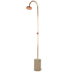 When spray painting, make sure to pick a day with no wind and mask off the surrounding area. Copper Outdoor Shower Outdoor Shower Garden Shower Outdoor Baths
