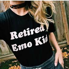 Note, for the aesthetic that was predominantly on 2014 tumblr, see pale, grunge, emo, and cuddle party. Retired Emo Kid Tumblr Shirt Hipster Grunge Instagram T Shirt Aesthetic T Shirt Casual Tops Moletom Do Tumblr T Shirt Tees K203 T Shirts Aliexpress