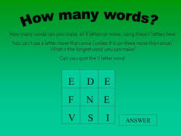 Solve puzzles daily and see your word search skills improve! Can You Spot The 9 Letter Word Ppt Video Online Download