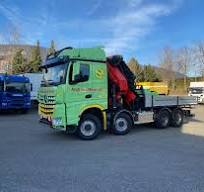 Mercedes/ Paflfinger Kranwagen für die Transportabteilung