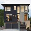 When you're painting a home exterior, a neutral navy blue is usually the top option. 3