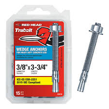 Length anchor the length of the anchor is 10. Red Head 3 8 In X 3 3 4 In Concrete Wedge Anchor 15 Pack 12016 The Home Depot
