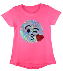 Show the world what you stand for. Girls Emoji Wink Bunny Flamingo Horse Teddy Bear T Shirt Brush Changing Sequin Short Sleeve Tee Top Age 3 14 Years Buy Online In Latvia At Latvia Desertcart Com Productid 99573330