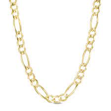 Men S 6 0mm Figaro Chain Necklace In 14k Gold 24 Gordon S Jewelers