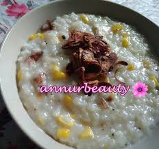 Bubur nasi legend no.1 �confirm mengigau� bubur. Resepi Bubur Nasi Campur Ayam Dan Jagung Sedap Walaupun Sakit Tekak Dan Batuk Kema Kitchen