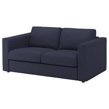 Ikea Vimle Loveseat Orrsta Black Blue This Soft And Cozy Sofa Will Have A Long Life As The Seat Cushions Are Filled With 2er Sofa Kleines Sofa Blaues Sofa